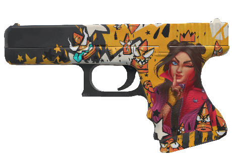 Glock-18 | Bullet Queen (Minimal Wear) - 3D Skin Viewer